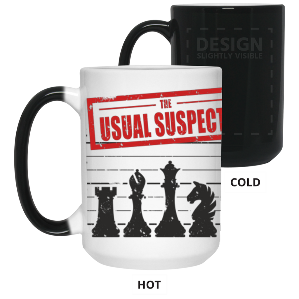 The Usual Suspects Chess Color Changing Mug - 15OZ