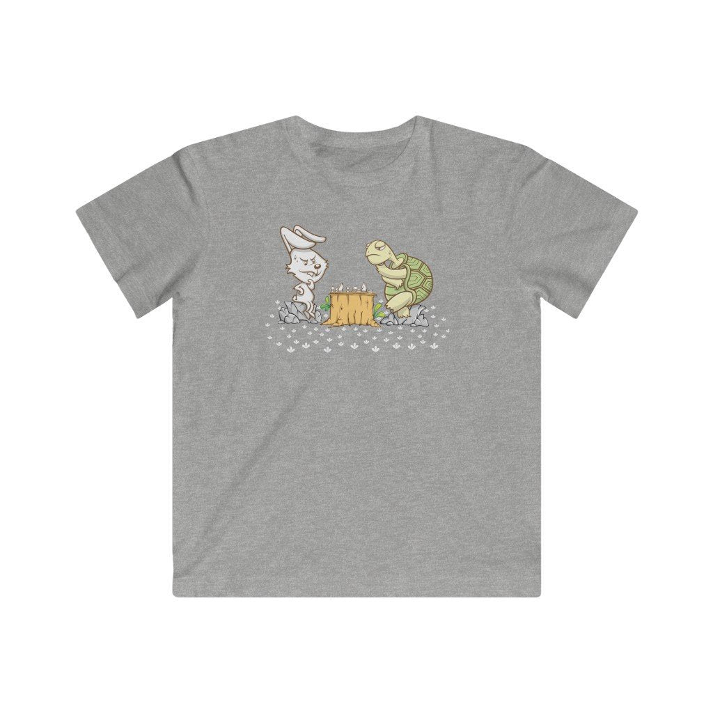 Bunny vs Turtle: game of patience & speed -Kids (0-12 yrs) Classic Tee - MateInFour