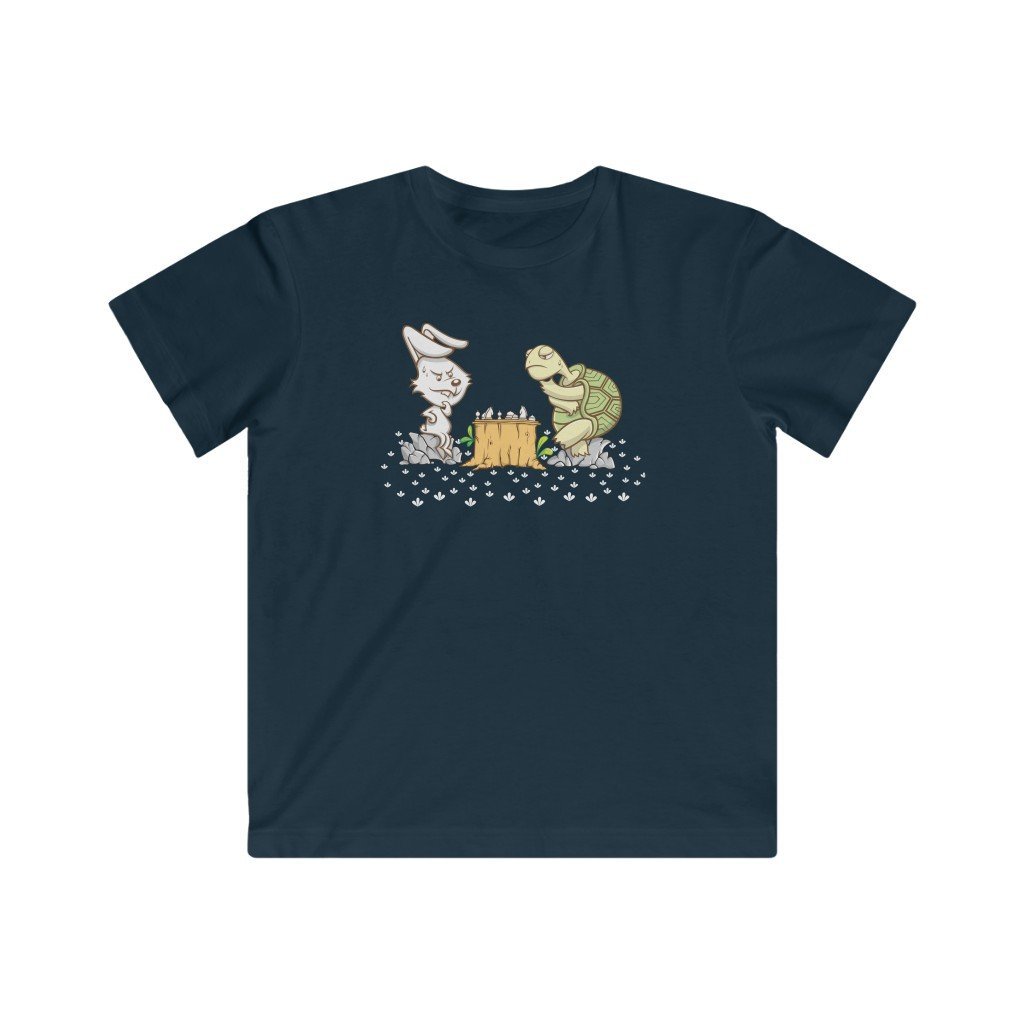 Bunny vs Turtle: game of patience & speed -Kids (0-12 yrs) Classic Tee - MateInFour