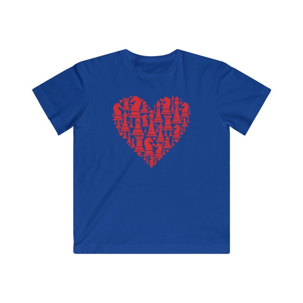 Heart of Chess -Kids (0-12 yrs) Classic Tee - MateInFour