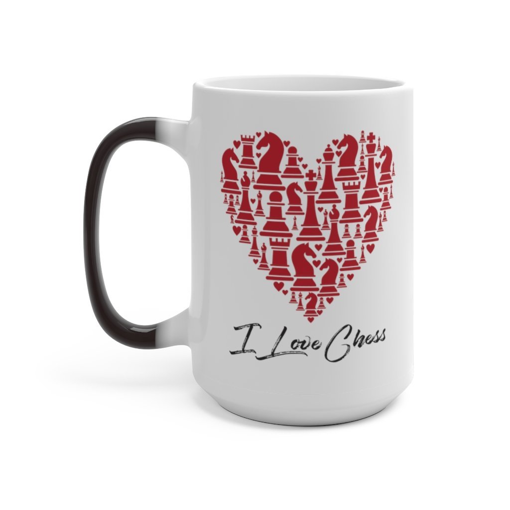 I ♥ Chess (Heart of Chess) Color Changing Mug - MateInFour