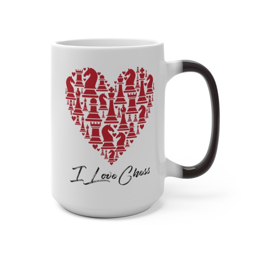 I ♥ Chess (Heart of Chess) Color Changing Mug - MateInFour