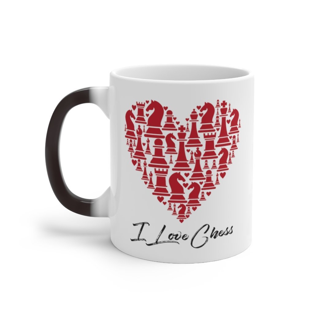 I ♥ Chess (Heart of Chess) Color Changing Mug - MateInFour